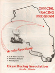 Programme cover of Arcola Speedway, 1985