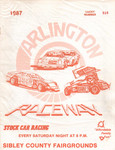 Programme cover of Arlington Raceway (USA), 1987