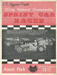 Programme cover of Ascot Park, 09/11/1968
