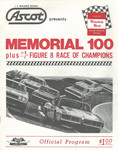 Programme cover of Ascot Park, 27/05/1974