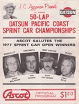 Programme cover of Ascot Park, 22/10/1977