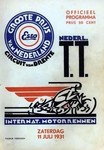 Programme cover of TT Circuit Assen, 11/07/1931