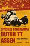Programme cover of TT Circuit Assen, 24/06/1972