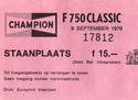 Ticket for TT Circuit Assen, 09/09/1979