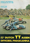 Programme cover of TT Circuit Assen, 26/06/1982