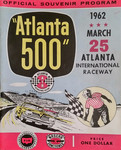 Programme cover of Atlanta Motor Speedway, 25/03/1962