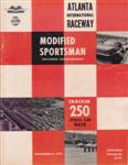 Programme cover of Atlanta Motor Speedway, 06/11/1966