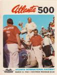Programme cover of Atlanta Motor Speedway, 31/03/1968