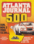 Programme cover of Atlanta Motor Speedway, 02/11/1980