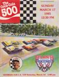 Programme cover of Atlanta Motor Speedway, 17/03/1985