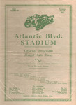 Programme cover of Atlantic Boulevard Stadium, 29/10/1935