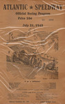 Programme cover of Atlantic City Speedway, 21/07/1942