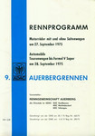 Programme cover of Auerberg Hill Climb, 28/09/1975