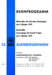 Programme cover of Auerberg Hill Climb, 07/10/1979