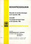 Programme cover of Auerberg Hill Climb, 28/09/1980