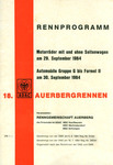 Programme cover of Auerberg Hill Climb, 30/09/1984