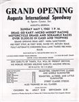 Programme cover of Augusta International Speedway, 01/05/1960