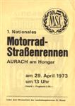Programme cover of Aurach am Hongar, 29/04/1973