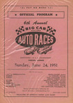 Programme cover of Aurora Speedway, 24/06/1951