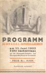 Programme cover of AVUS (Automobil-Verkehrs- und Übungsstraße), 11/06/1922
