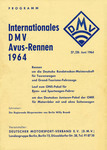 Programme cover of AVUS (Automobil-Verkehrs- und Übungsstraße), 28/06/1964