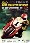 Programme cover of AVUS (Automobil-Verkehrs- und Übungsstraße), 13/09/1987