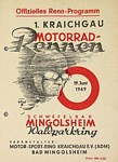 Programme cover of Bad Mingolsheim, 19/06/1949