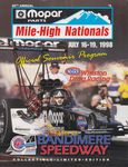 Programme cover of Bandimere Speedway, 19/07/1998
