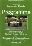 Programme cover of Barbon Hill Climb, 30/07/2005