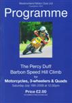 Programme cover of Barbon Hill Climb, 19/07/2008