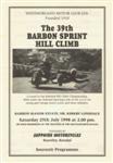 Programme cover of Barbon Hill Climb, 25/07/1998