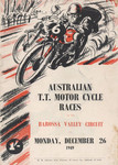 Programme cover of Barossa Valley Circuit, 26/12/1949