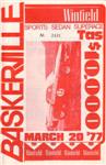 Programme cover of Baskerville Raceway, 20/03/1977
