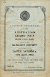 Programme cover of Bathurst Vale Circuit, 15/04/1933