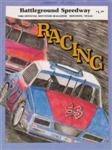 Programme cover of Battleground Speedway, 08/03/1986