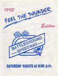 Programme cover of Battleground Speedway, 20/06/1992