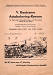 Programme cover of Bautzener Autobahnring, 13/09/1959