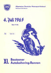 Programme cover of Bautzener Autobahnring, 04/07/1965