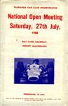 Programme cover of Baypark Raceway, 27/07/1968