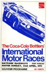 Programme cover of Baypark Raceway, 22/04/1973