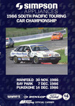 Programme cover of Baypark Raceway, 07/12/1986