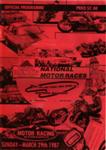 Programme cover of Baypark Raceway, 29/03/1987