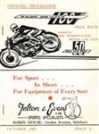 Programme cover of Belvedere Circuit, 10/1952