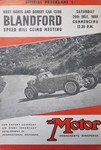 Programme cover of Blandford Hill Climb, 29/07/1950