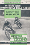 Programme cover of Blandford Circuit, 14/05/1951