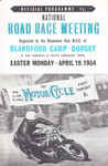 Programme cover of Blandford Circuit, 19/04/1954