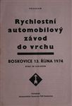 Programme cover of Boskovice, 13/10/1974