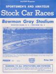 Programme cover of Bowman-Gray Stadium, 26/04/1958