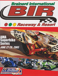 Programme cover of Brainerd International Raceway, 29/06/2003
