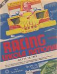 Programme cover of Brainerd International Raceway, 13/07/1975
